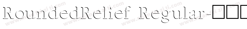 RoundedRelief Regular字体转换